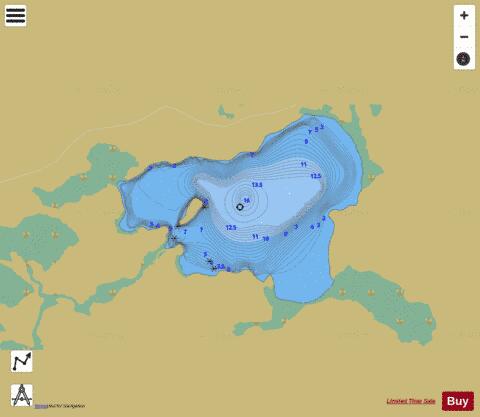Lake WE66-23 (DRY-NL-651) depth contour Map - i-Boating App