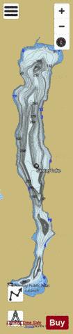 Santoy Lake depth contour Map - i-Boating App