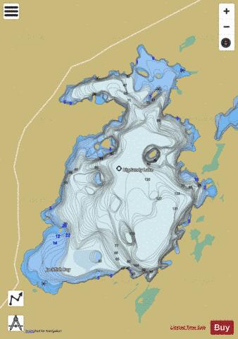 Big Sandy Lake depth contour Map - i-Boating App