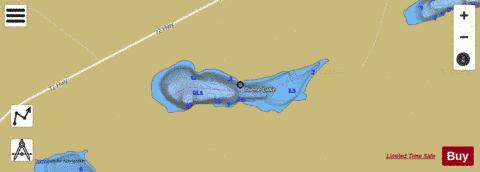 Diene Lake depth contour Map - i-Boating App