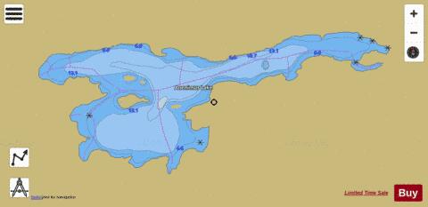 Anenimus Lake depth contour Map - i-Boating App