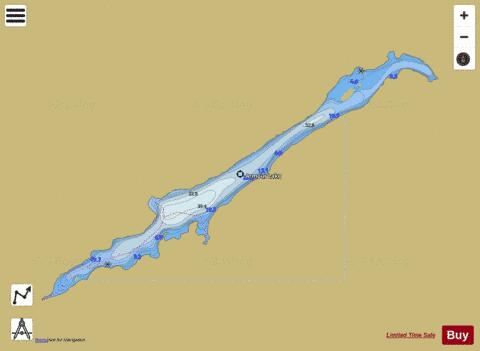 Armour Lake depth contour Map - i-Boating App