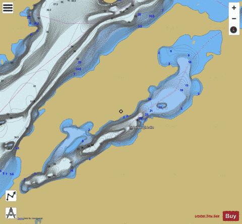 Cedarbough Lake depth contour Map - i-Boating App