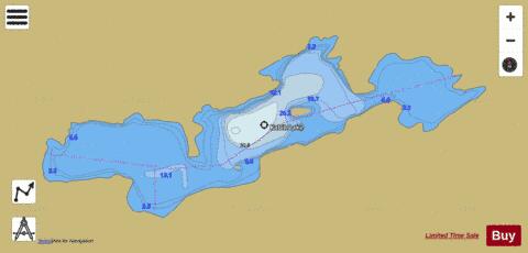 Kabik Lake depth contour Map - i-Boating App