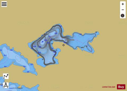 Pollock Lake depth contour Map - i-Boating App