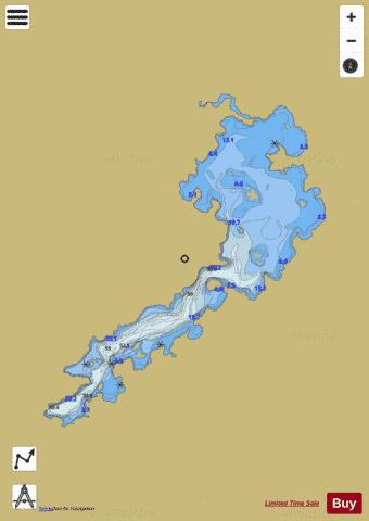 McCoy Lake depth contour Map - i-Boating App