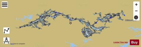 Deer Lake depth contour Map - i-Boating App