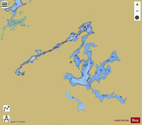 Donaldson River depth contour Map - i-Boating App