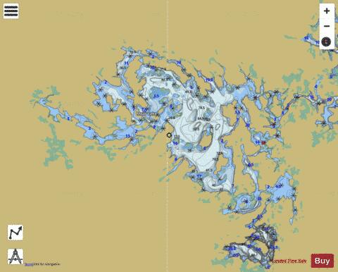 Moar Lake depth contour Map - i-Boating App