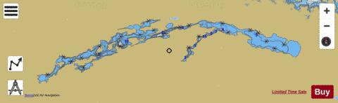 Margot Lake depth contour Map - i-Boating App