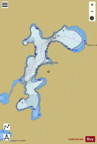 Stormer Lake depth contour Map - i-Boating App