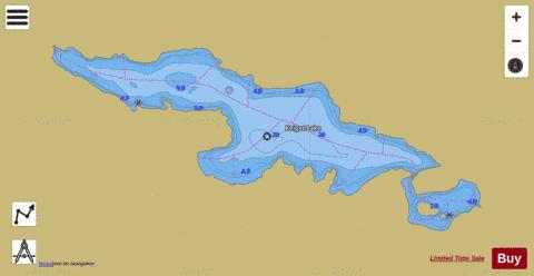 Keigat Lake depth contour Map - i-Boating App