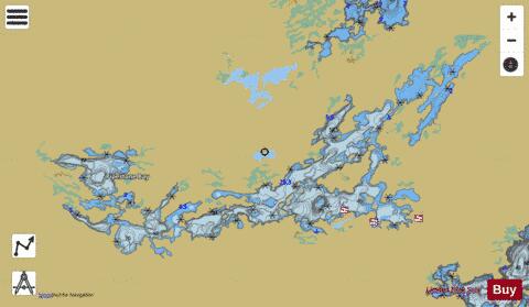 Red Lake depth contour Map - i-Boating App