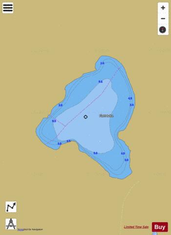 Flatt Lake depth contour Map - i-Boating App