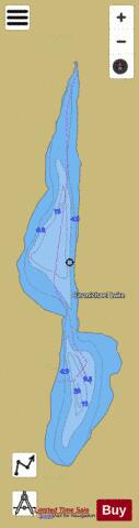 Carmichael Lake depth contour Map - i-Boating App