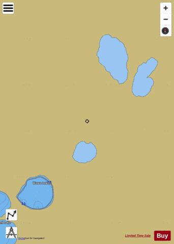 Wawa Lakes depth contour Map - i-Boating App