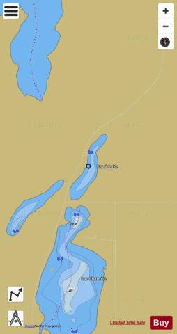 Kluck Lake depth contour Map - i-Boating App