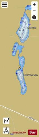 South Tower Lake depth contour Map - i-Boating App