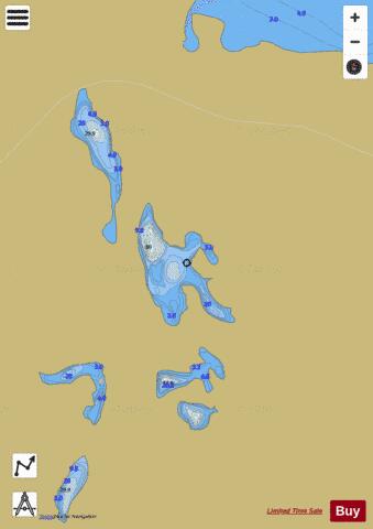 Guilfoyle No. 43 depth contour Map - i-Boating App