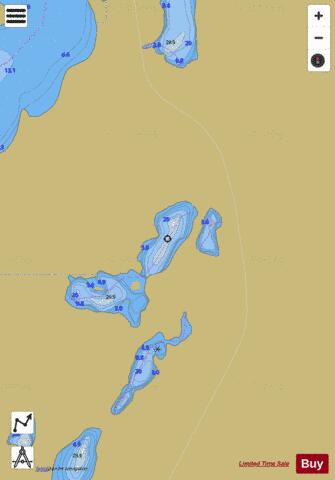 Guilfoyle Lake 23 depth contour Map - i-Boating App