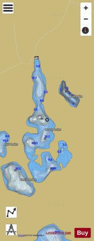 Azure Lake depth contour Map - i-Boating App