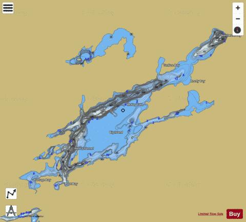 McKay Lake depth contour Map - i-Boating App