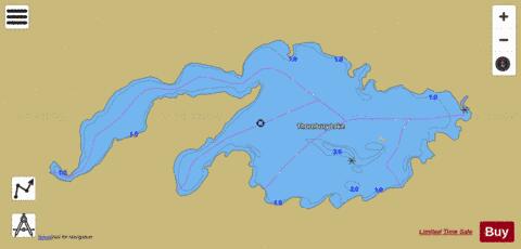 Thornbury Lake depth contour Map - i-Boating App
