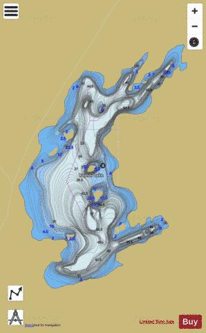 Raynar Lake depth contour Map - i-Boating App