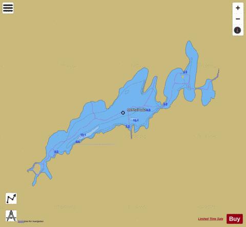 McPhail Lake depth contour Map - i-Boating App