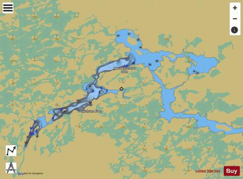 Abazotikichuan Lake depth contour Map - i-Boating App
