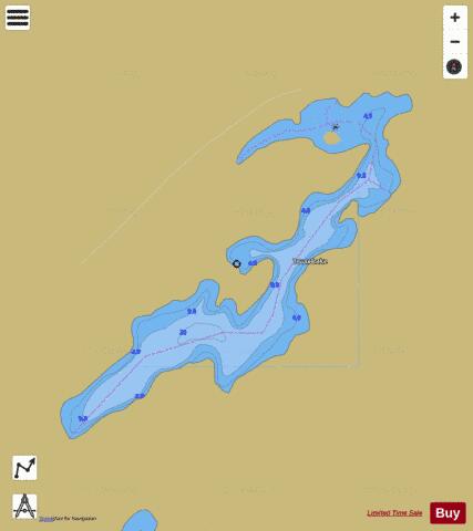 Truax Lake depth contour Map - i-Boating App