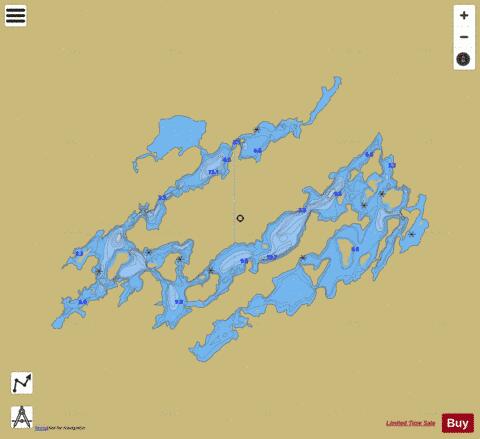 Windsor Lake depth contour Map - i-Boating App