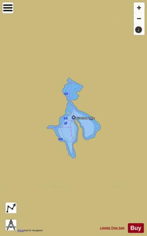 Gratton Lake depth contour Map - i-Boating App