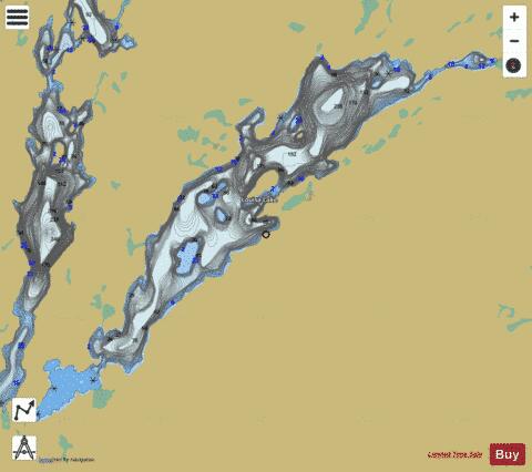 Louisa Lake depth contour Map - i-Boating App