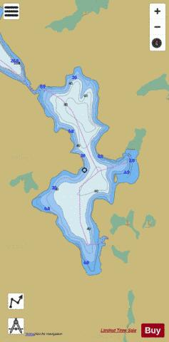 Pond Lake depth contour Map - i-Boating App