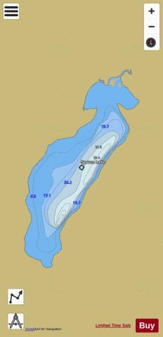 Spruce Lake depth contour Map - i-Boating App