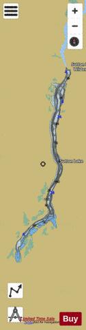 Sutton Lake depth contour Map - i-Boating App