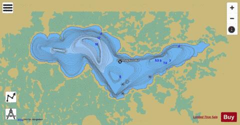 Opinnagau Lake depth contour Map - i-Boating App