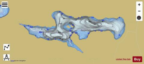 Cooper Lake depth contour Map - i-Boating App