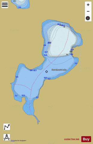 Casselman's Lake depth contour Map - i-Boating App