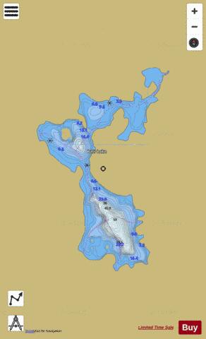 Barr Lake depth contour Map - i-Boating App
