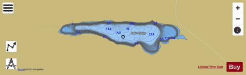 Lake Hope depth contour Map - i-Boating App