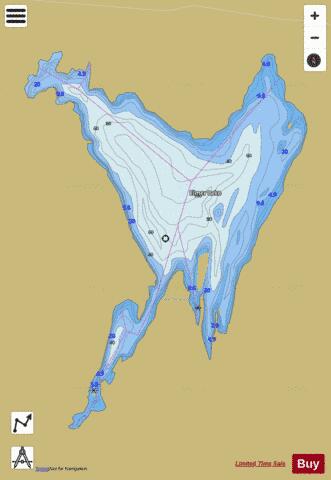 Elmer Lake depth contour Map - i-Boating App