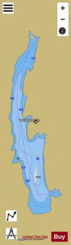 Davidson Lake depth contour Map - i-Boating App