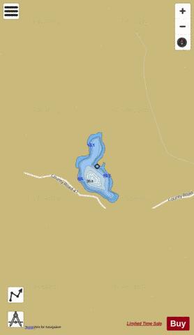 Lanes Lake depth contour Map - i-Boating App