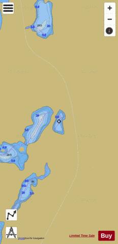 Guilfoyle Lake 21 depth contour Map - i-Boating App