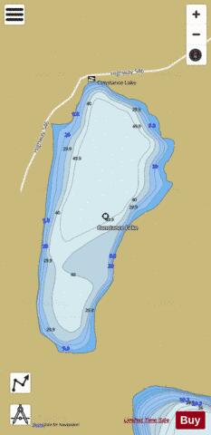 Constance Lake depth contour Map - i-Boating App
