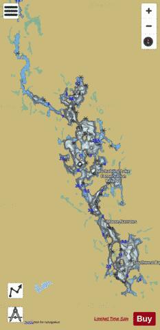Mozhabong Lake depth contour Map - i-Boating App