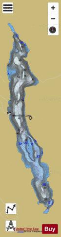 Windigo Lake depth contour Map - i-Boating App