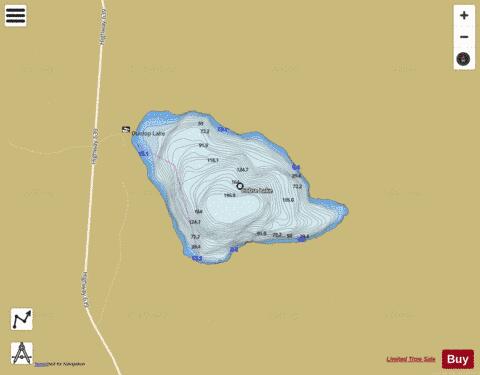 Cobre Lake depth contour Map - i-Boating App